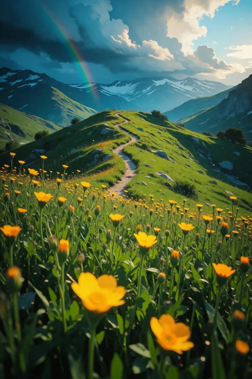 Nature, A Stunning Wide-angle Photorealistic Landscape Photo...