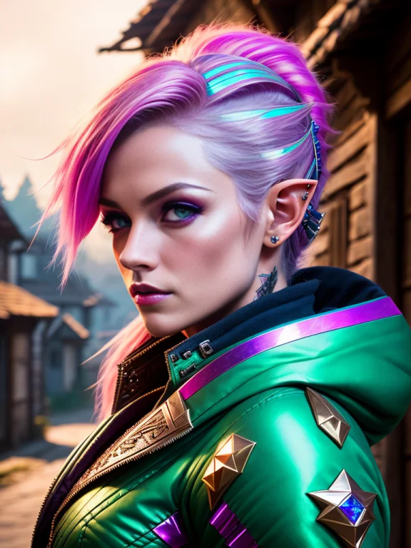 Swpunk, Synthwave, Modelshoot Style, Award Winning Digital A...
