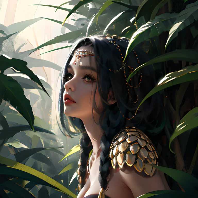 Wlop,dalcefo,realistic,amazon Girl Warrior, Fine Detailed Fa...