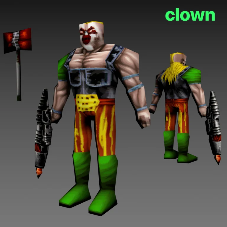 A Clown In Demoura Artstyle