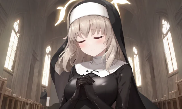 Lorasakurako-bluearchive-v1.00.75sakurako, Nun Dress, Halo,...