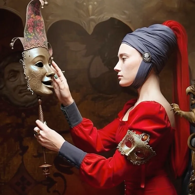 Cinematic Period Portrait, Baroque Art Style, A Pale-skinned...
