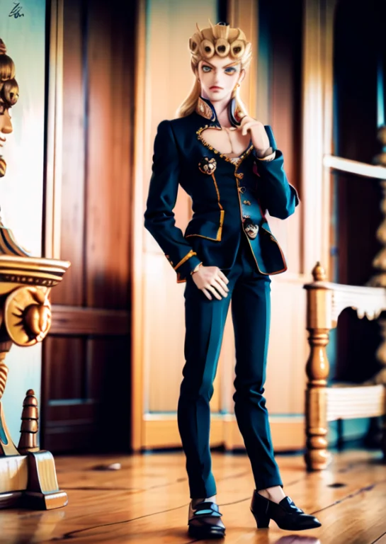 Male, Giorno Giovanna, Suit, Chest, Doll, Realistic, Pants,...