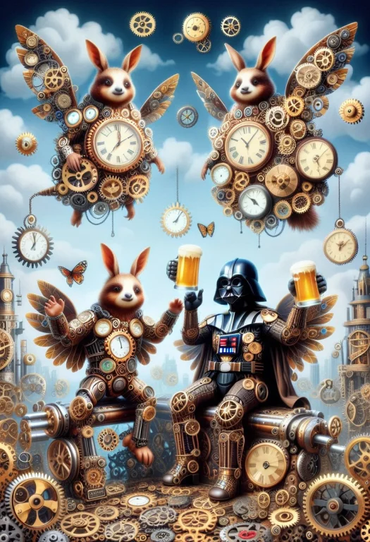Best Friends, 1other Darth Vader Wearing Clocks, And 1other,...