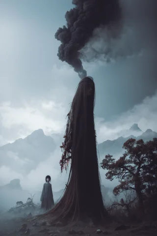 A Beautiful Girl, Full Body, Horror, Broken, Distorted, Sky,... — Stable Diffusion AI Prompt: a beautiful girl, full body, horror, broken, distorted, sky, fog, smoke, dust, d...