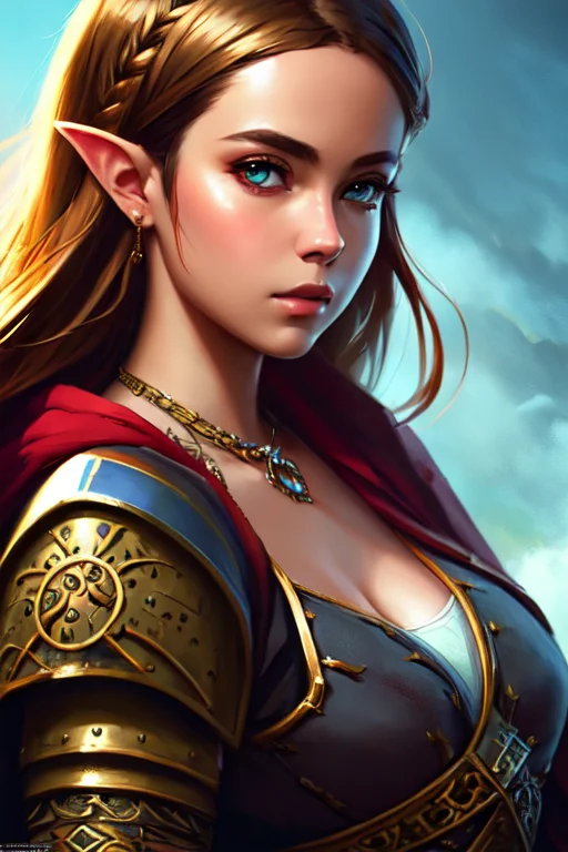 Anime Screencap, Princess Zelda, Close Up, Modelshoot Style,...