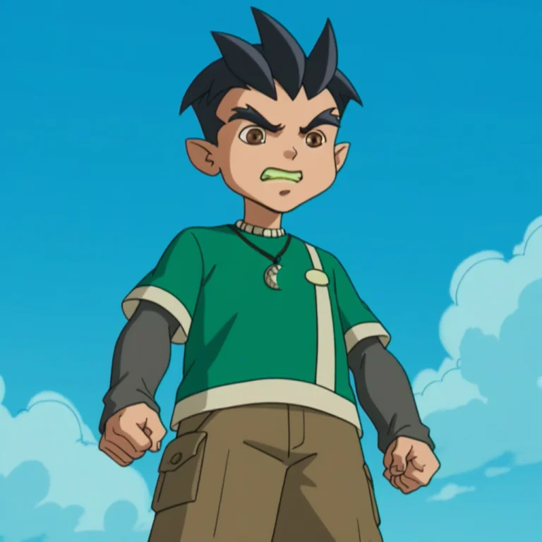 Male, Short Character, Dark Grey Hair, Spiked Hair, Brown Ey...