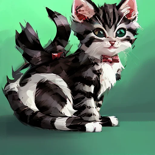 A Photo Of A Cute Kitten Kitten Kitty Cute Wearing A Bow Tie...