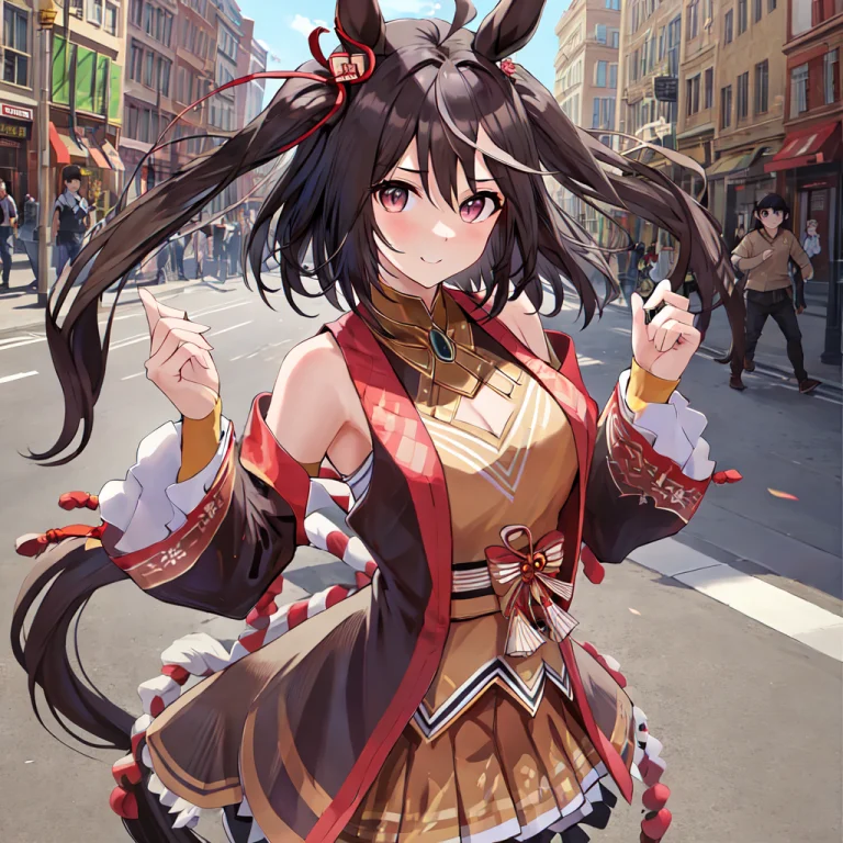 Masterpiece, Best Quality,lorakitasan Black0.6,1girl,horse E...