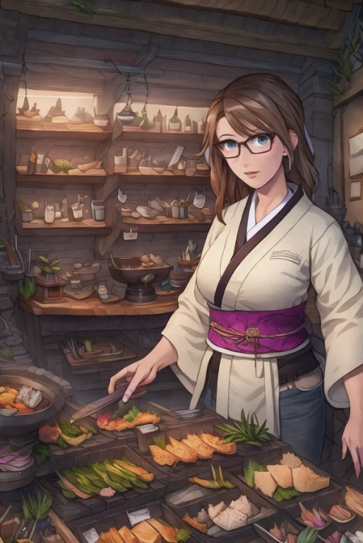 Style-kitchen, Japanese Restaurant, Sushi, Onigiri, Female I...