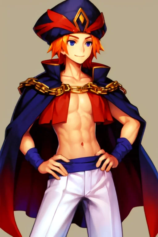 Loraodinspherestylev1.10.71boy, Blue Eyes, Cape, Chain, Cloa...