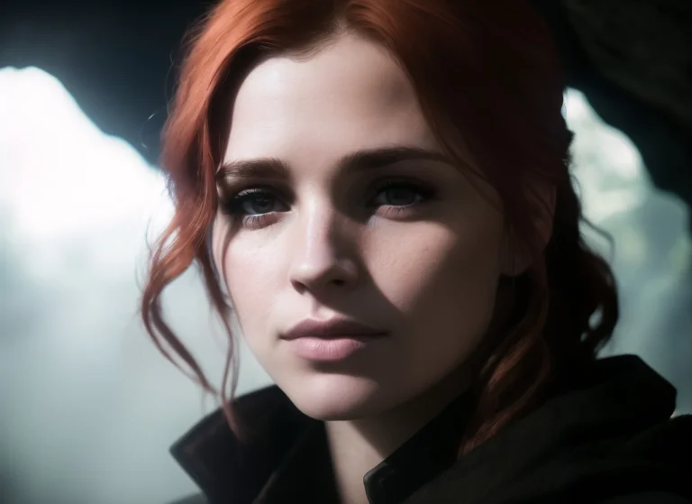 Photorealistic, Real Life, Close-up Photo Of A Young Woman I...