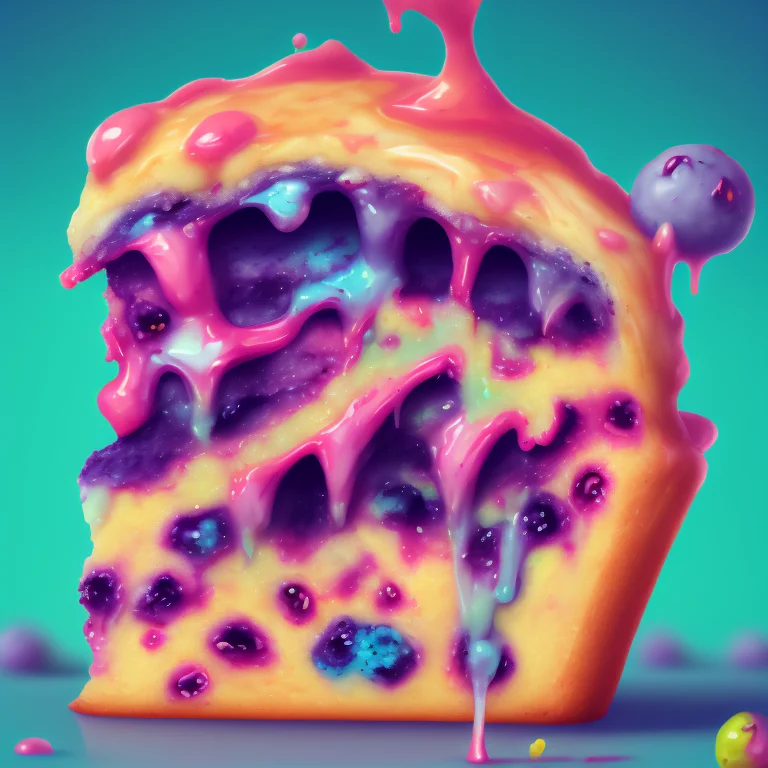 Foodcrit, Blueberry Muffin, Vibrant Colors