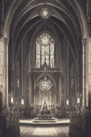 A Steampunk Knight, Praying At An Altar, Intricate, Detailed... — Stable Diffusion AI Prompt: a steampunk knight, praying at an altar, intricate, detailed, drawing, sd15_jour...