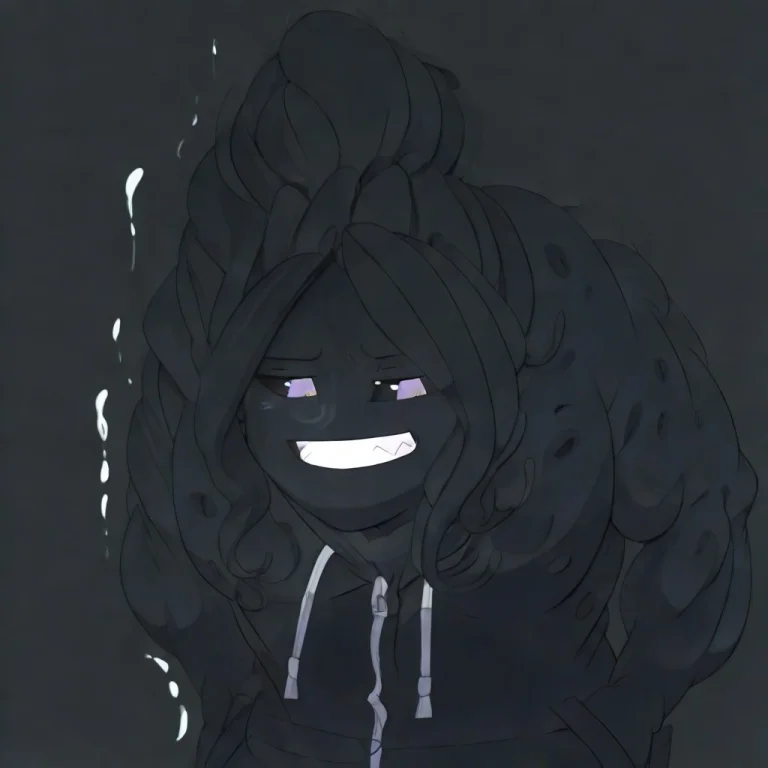 1boy, Solo, Male Focus, Black Hair, Long Hair, Black Hoodie,...