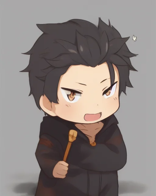 Subaru 1boy Chibi Emoji Art