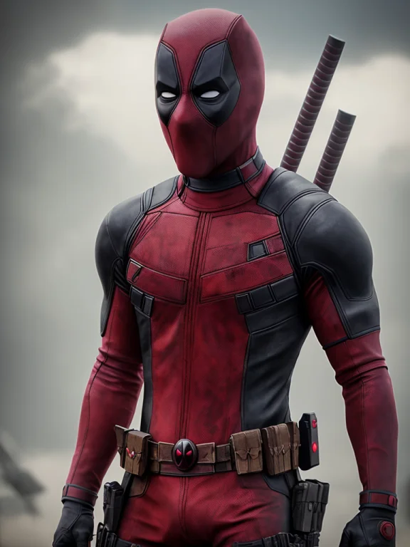 Deadpool, Cinematic, Hyperrealistic, Photo, Skin Detailed, H...