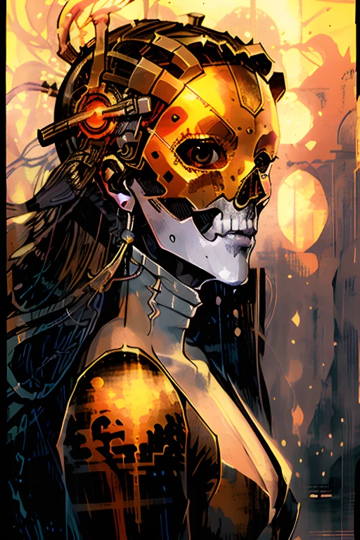 Loratarot Card1 Close-up Portrait Of The Face Of A Beautiful...