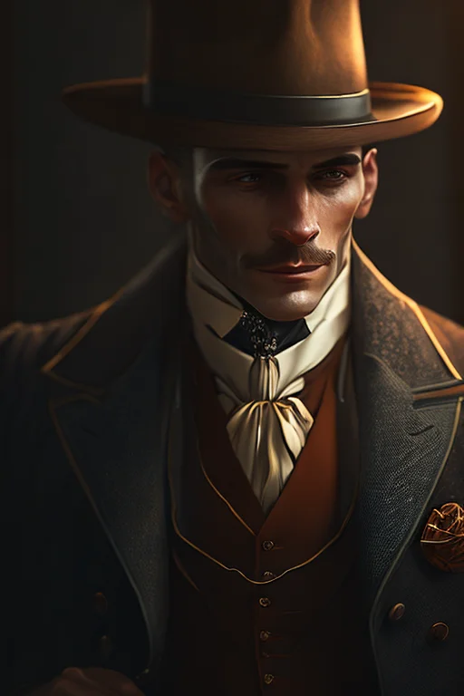 Gentleman, 1920s, Cinematic, Fine Details, 8k, Dark Shot0.7,...