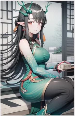 Masterpiece, Best Quality,solo Girl,bright Color,beautiful C... — Stable Diffusion AI Prompt: masterpiece, best quality,solo girl,bright color,beautiful chinese garden backgr...