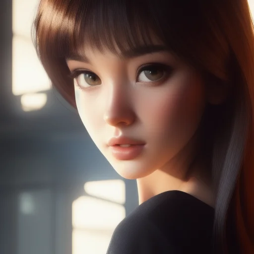 Sexy Cute Brunette, Mix Of Samdoesarts Style And Oumeifeng S...