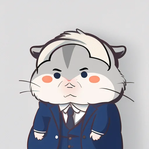 Xiaoyuehan,hamster, Formal, Jacket, Necktie, Shirt, Simpleba...