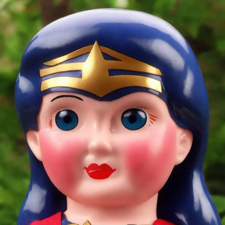 A Photo Of Wonderwoman As Dollzy1, Very Detailed, Clean, Hig...