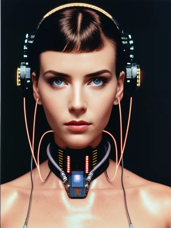 Bldrnrst1.1, Sfw, Raw Photo, Of A Cyborg Woman With Perfect...