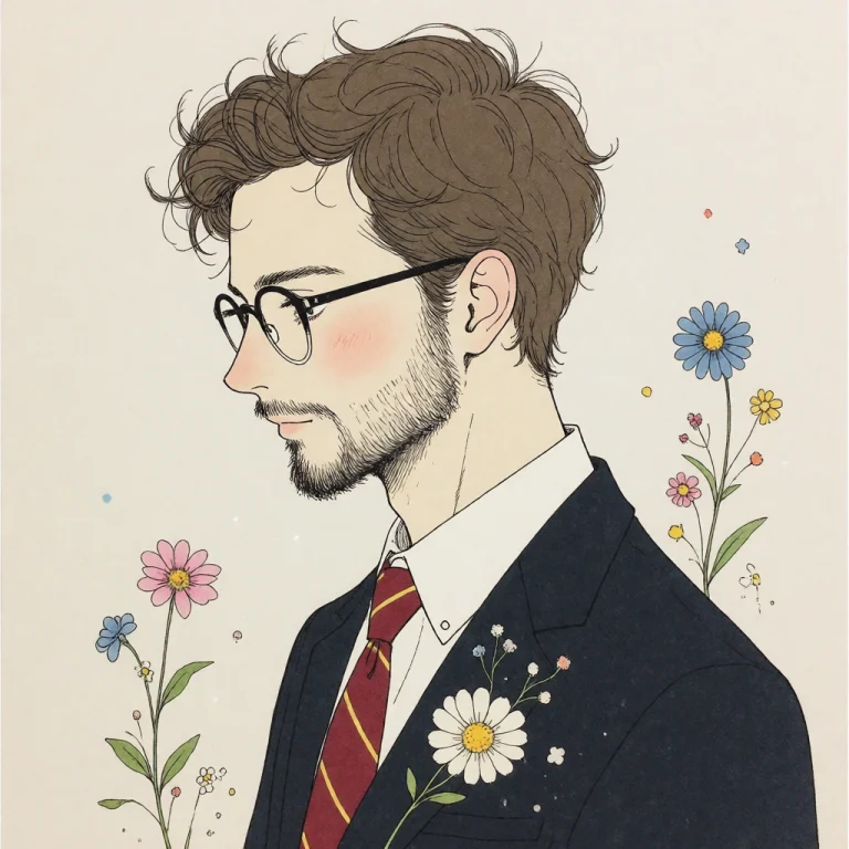 Arsmjstyle, Delicate Whimsy, The Image Shows A Man Wearing A...