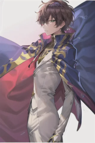 Masterpiece, Best Quality, 1boy, Solo, Portrait, Suzakur2, S... — Stable Diffusion AI Prompt: masterpiece, best quality, 1boy, solo, portrait, suzaku_R2, standing, expression...