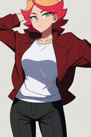 Amanda Oneill, Red Jacket, Black Pants, Masterpiece, Best Qu... — Stable Diffusion AI Prompt: amanda o'neill, red jacket, black pants, masterpiece, best quality