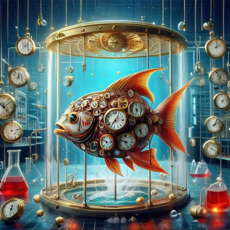 Clock, Bath, Water, Fish,