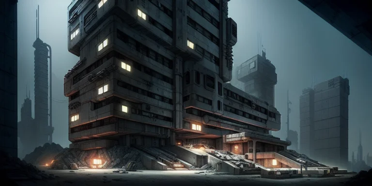 Prot Style, Scifi Hotel Quarry With Underground City, Metal,...