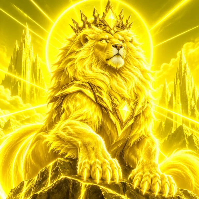 Laser Lemon Color Art Style No Words Golden Fur Beast King