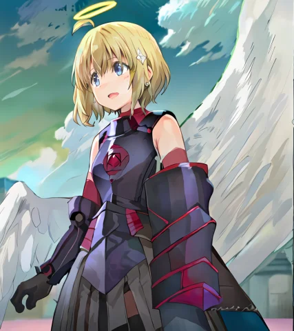 Angel Wing, Bomaple Angel Form1.1 Aniscreen, Cowboy Shot Sol... — Stable Diffusion AI Prompt: angel wing, (BoMaple angel form:1.1) aniscreen, cowboy shot solo 1girl by meb, b...