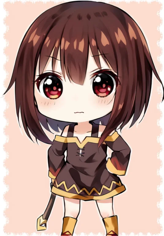 Masterpiece, Best Quality, 1girl, Solo, Megumin, Lorachibi1,...