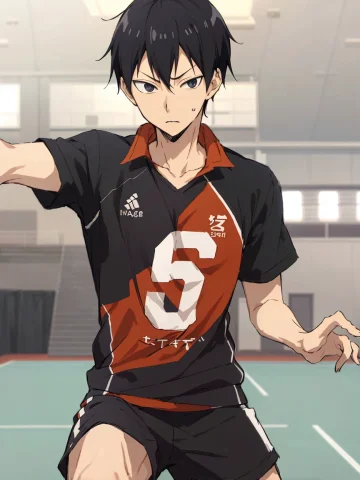 Loratobiokageyama0.6,high Res, Tobio Kageyamaa ,haikyuu, Bla... — Stable Diffusion AI Prompt: ,high res, Tobio Kageyamaa ,haikyuu!!, black hair, solo, 1boy, male, volleyball...