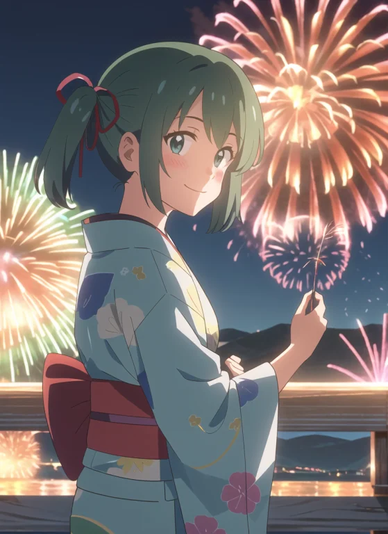Shinkai Makoto, Kimi No Na Wa., Hatsune Miku, 1girl, Aerial...