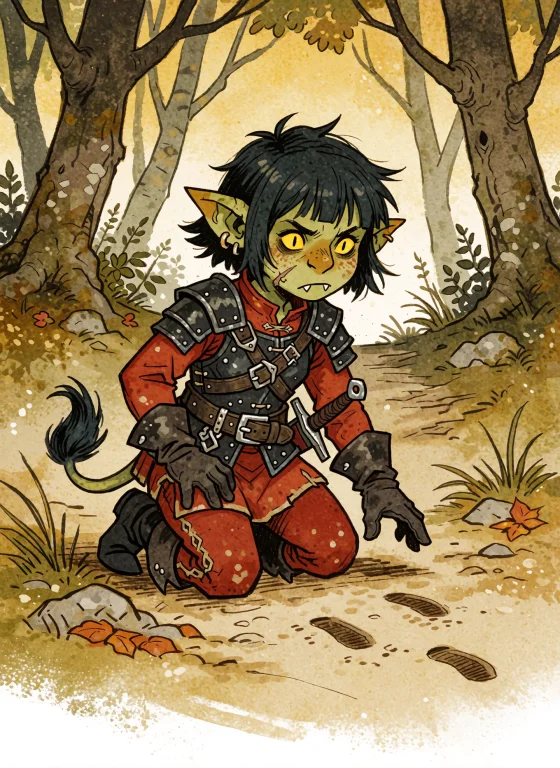 An Illustration In The Style Of The Dragonbanerpg The Scene...