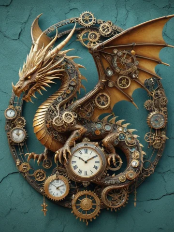Clockstyle, Loraclockstyle-0000090.4 Dragon Made Of Clocks1.... — SDXL AI Prompt: clock_style, (Dragon made of clocks:1.3), elaborate, (ultra realistic:0.9), (ma...