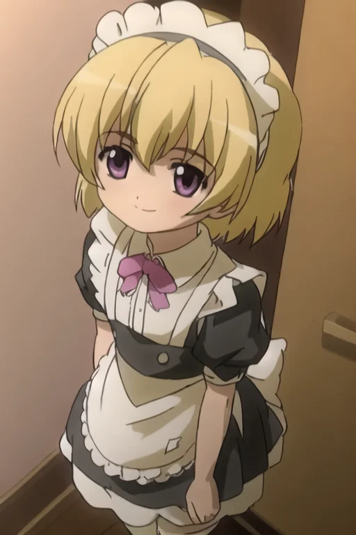 Maid,maidheadress, Skirt,1girl, Solo, Lookingatviewer, Smile...