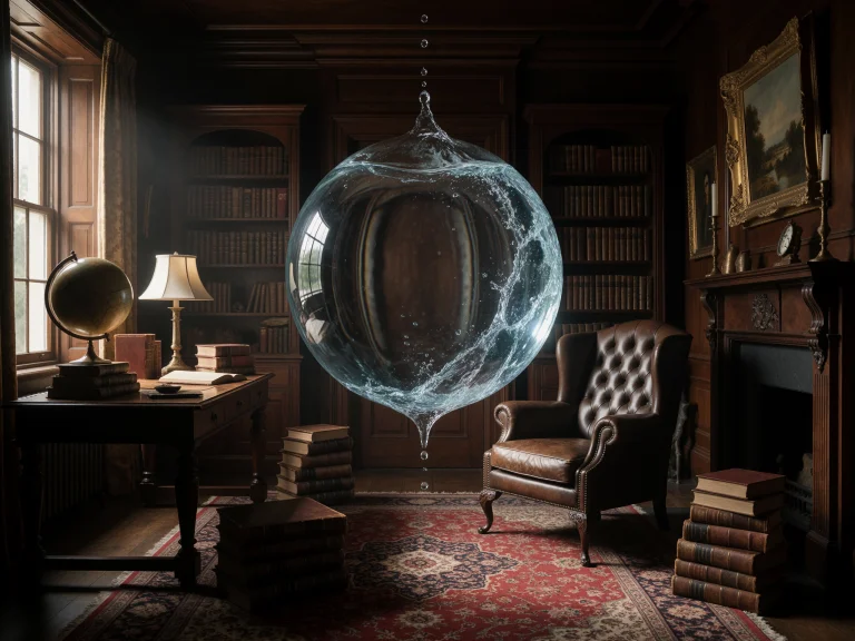 1. Surreal Hyper-realistic Photography, A Vintage Mahogany S...