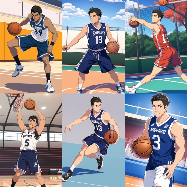 Man Playing Basketball