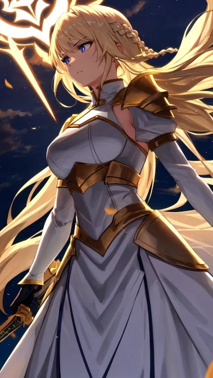 Female1.2 Resplendent In Her Holy White Armor Trimmed With G...