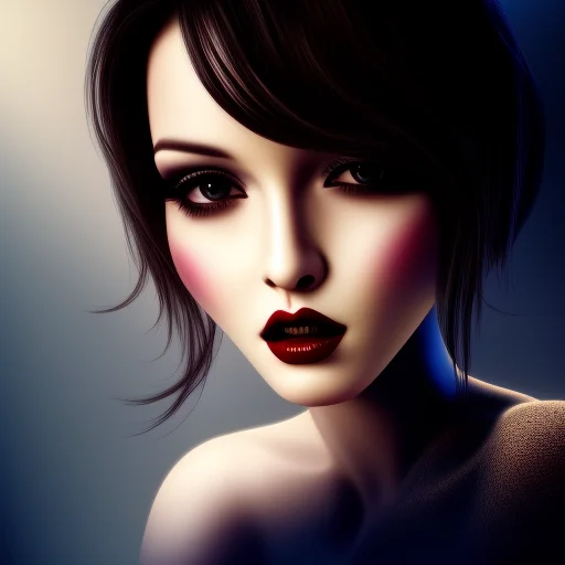 Sexy Cute Brunette, Darkestdiffusion, 3d, 3d Art, 4k,