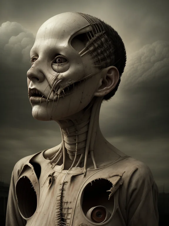 Art By Ken Currie1.1, A Female, Sharper Details, Realistic,...