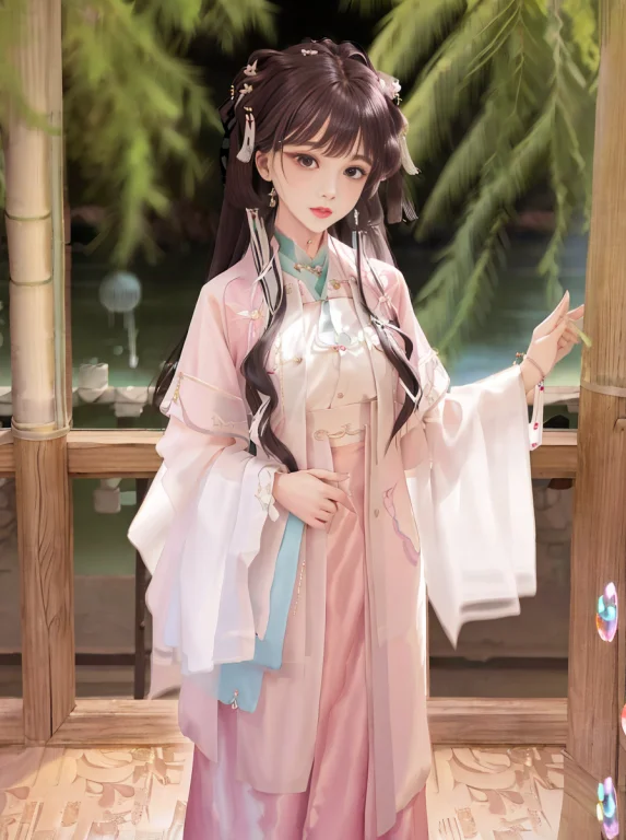Masterpiece, Best Quality, 4k, Highres, Long Hair, Hair Ribb...