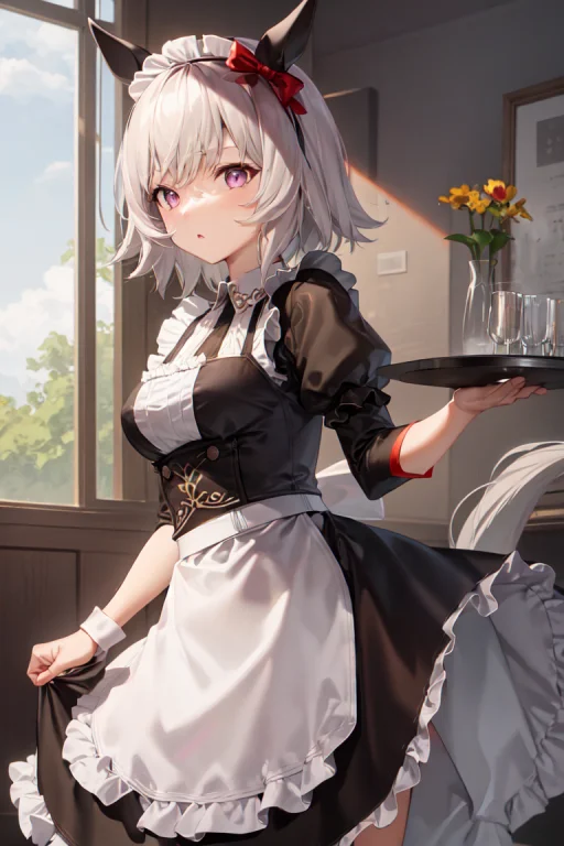 Masterpiece, Best Quality, Curren Chan Umamusume, Maid, Fril...