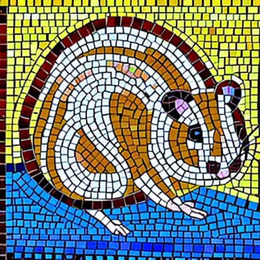 Mosaic Art Hamster