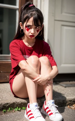 Loraaiyami0.9 ,aiyami, 1 Intelligent Beings, Mars Face,red P... — Stable Diffusion AI Prompt: ,aiyami, 1 intelligent beings, Mars face,(((red pupils))),(white adidas board s...